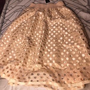 Champagne A Line Skirt